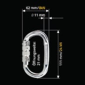 Karabinerhaken BS 11 Oval Trilock